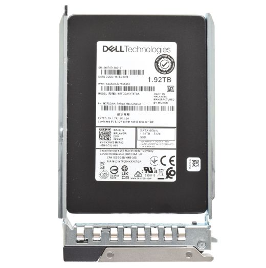 Dell Micron 2.5" 1.92TB 6GBPS RI SATA SSD Drive - KXNX5 MTFDDAK1T9TGA