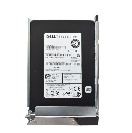 Dell Micron 2.5" 480GB 6GBPS 512e MU SATA SSD Drive - R6XYW MTFDDAK480TGB