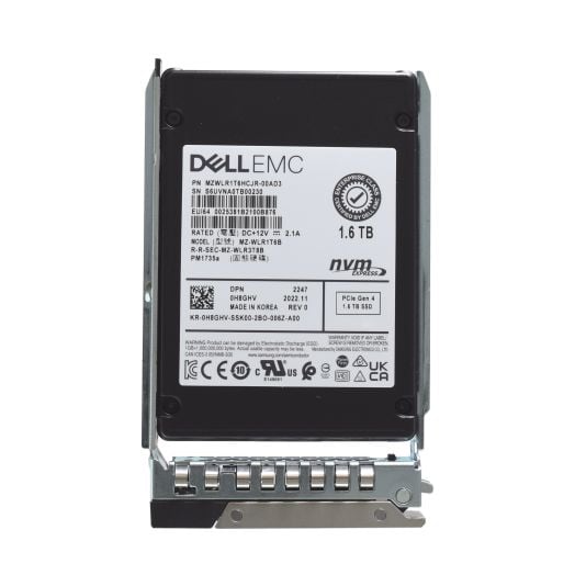 Dell Samsung PM1735a 2.5" 1.6TB Gen 4 MU NVMe SSD Drive - H8GHV MZ-WLR1T6B
