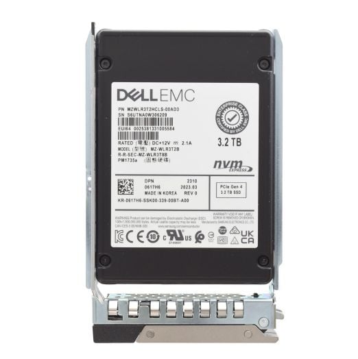 Dell Samsung PM1735a 2.5" 3.2TB Gen 4 NVMe SSD Drive - 617H6 MZ-WLR3T2B