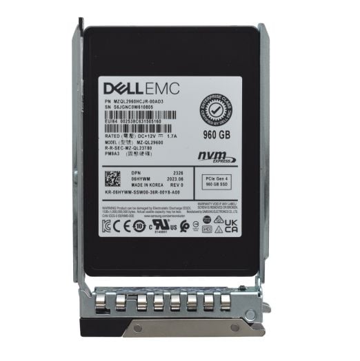 Dell Samsung PM9A3 2.5" 960GB Gen 4 NVMe RI SSD Drive - 6HYWM MZ-QL29600