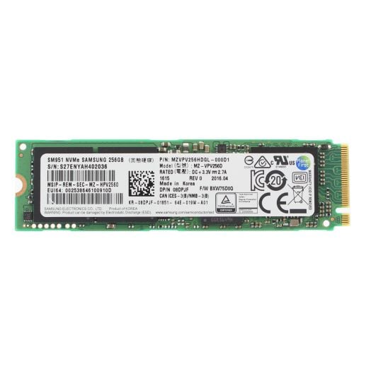 Dell Samsung SM951 M.2 256GB NVMe SSD Drive - 8DPJF MZVPV256HDGL-000D1