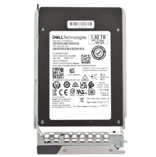 Dell Seagate 2.5" 1.92TB 12GBPS SED SAS SSD Drive - 3MWNR XS1920SE70095