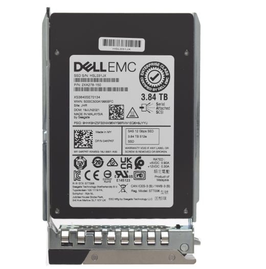 Dell Seagate 2.5" 3.84TB 12GBPS 512e SAS SED SSD Drive - 4KPKF 2XA278-150