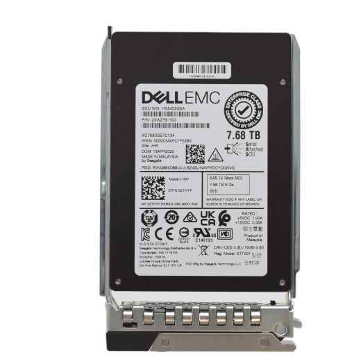 Dell Seagate 2.5" 7.68TB 12GBPS 512e SED SAS SSD Drive - 2THYF 2XA279-150