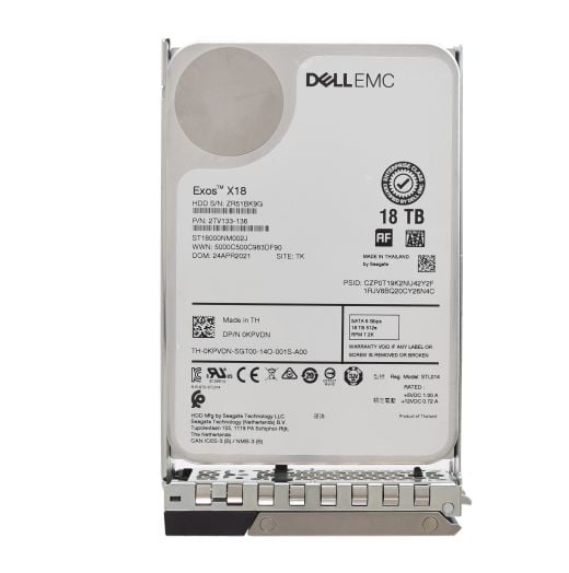 Dell Seagate Exos X18 3.5" 18TB 7.2K 6GBPS 512e SATA Hard Drive - KPVDN ST18000NM002J
