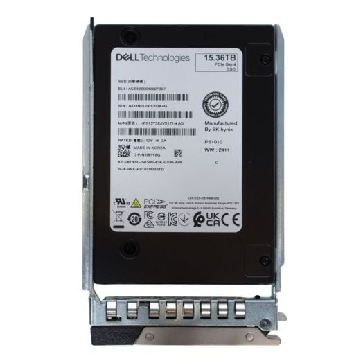 Dell SK Hynix 2.5" 15.36TB Gen 4 RI NVMe SSD Drive - 8TY8G HFS15T3EJVX171N