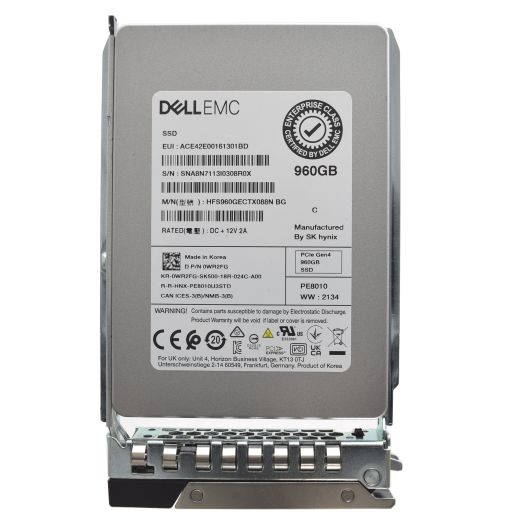Dell SK Hynix 2.5" 960GB Gen 4.0 NVMe SSD Drive - WR2FG HFS960GECTX088N