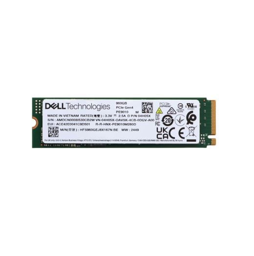 Dell SK Hynix M.2 960GB Gen 4 RI NVMe SSD Drive - 4H05X HFS960GEJ8X167N