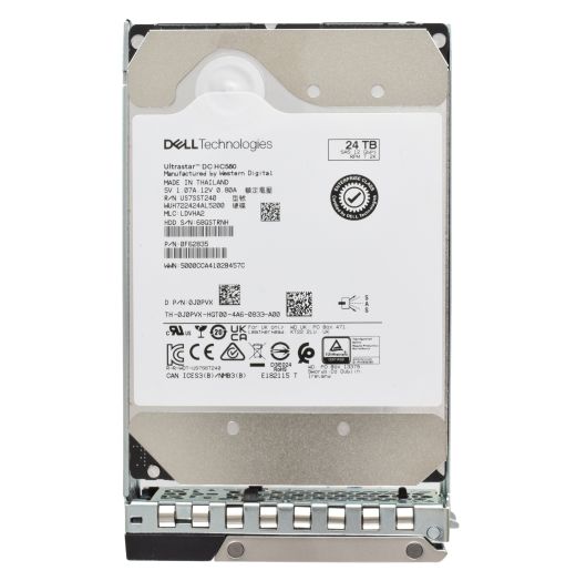 Dell Western Digital Ultrastar HC580 3.5" 24TB 7.2K 12GBPS SAS Hard Drive - J0PVX WUH722424AL5200